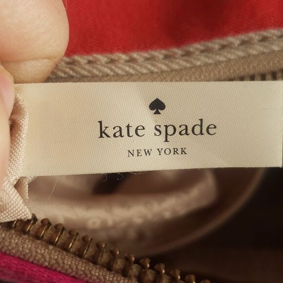 Kate Spade Oak Island Kaleigh Stripe Satchel Tote Handbag Purse Preppy Duffel - Picture 9 of 10